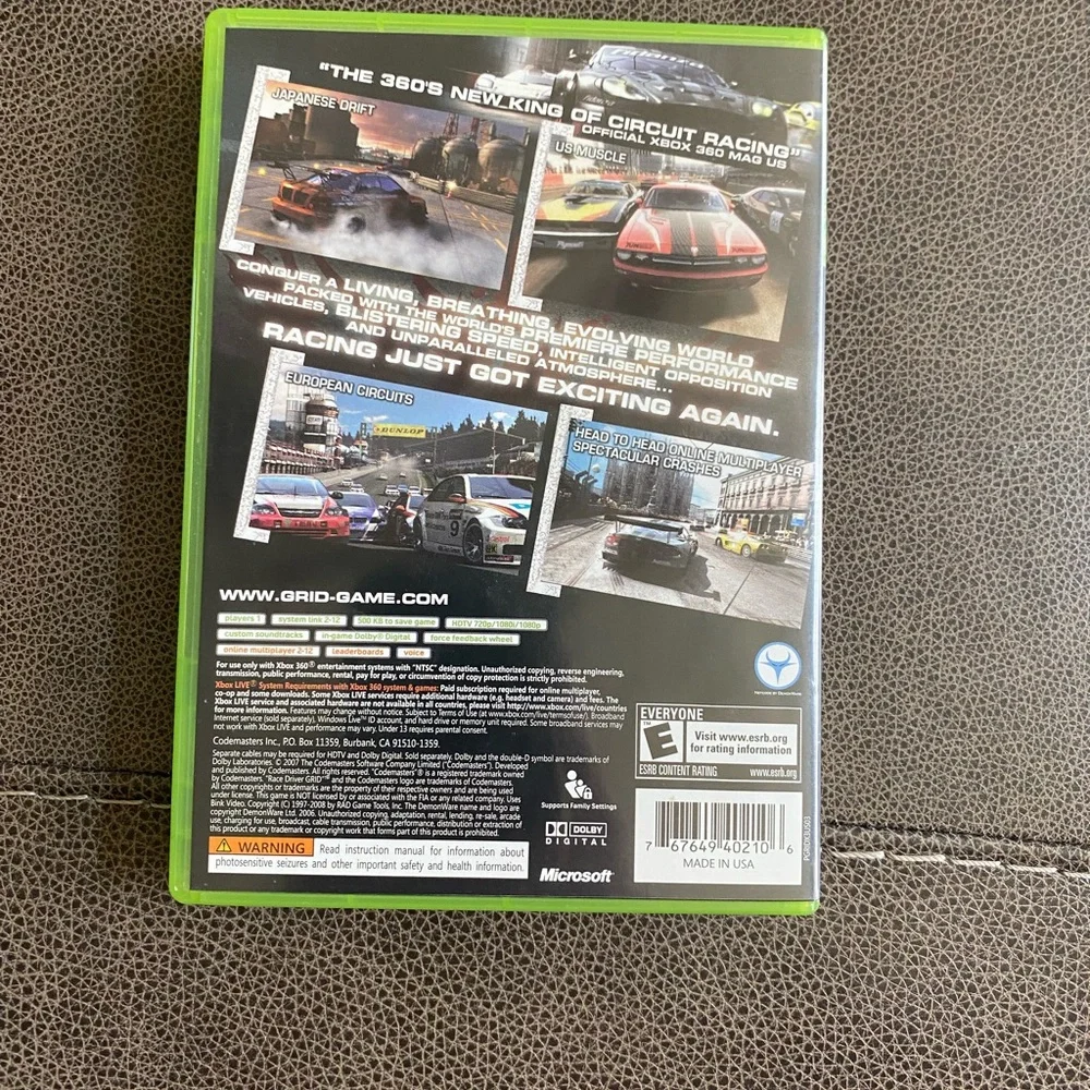 GRID (Microsoft Xbox 360, 2008)